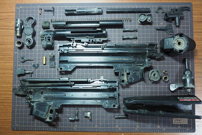 東京マルイ 電動MP5】中古のMP5-Jを入手したので分解して洗浄しました 